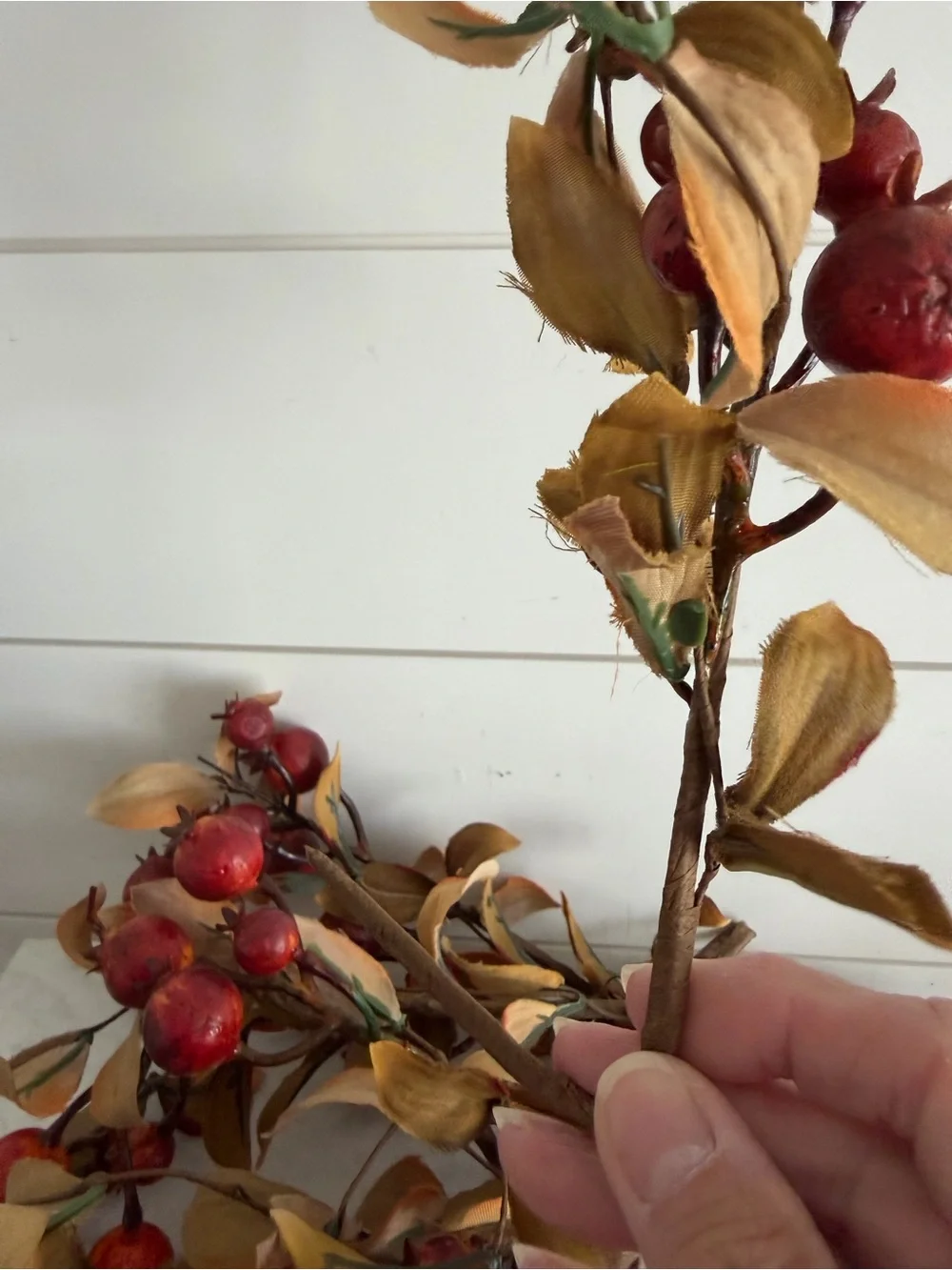 Faux Crabapple Stems Bundle of 7
